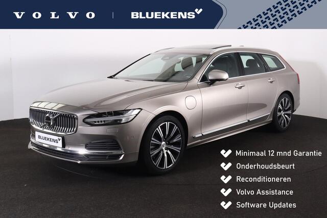 Volvo V90 T6 AWD Recharge Inscription Exclusive - Panorama/schuifdak - IntelliSafe Assist & Surround - Harman/Kardon audio - 360º Camera - Adaptieve LED koplampen - Verwarmde voorstoelen, stuur & achterbank - Head up display - Parkeersensoren voor & achter - Massag