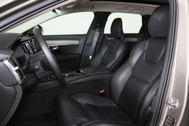 Volvo V90 T6 AWD Recharge Inscription Exclusive - Panorama/schuifdak - IntelliSafe Assist & Surround - Harman/Kardon audio - 360º Camera - Adaptieve LED koplampen - Verwarmde voorstoelen, stuur & achterbank - Head up display - Parkeersensoren voor & achter - Massag