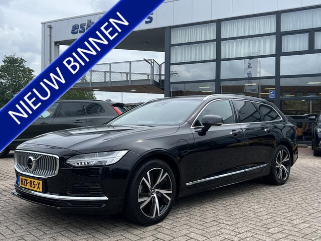 Volvo V90 2.0 T6 Recharge AWD Inscription 340 pk Navi Camera Trekhaak Pilot Assist Blis Elek Stoelen Leder Stoelverwarming 18 Inch Keyless DAB Eigenaar Plug-in Hybride