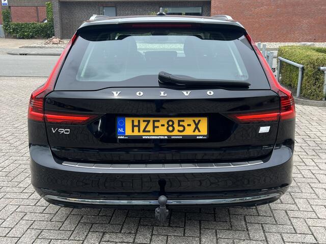 Volvo V90 2.0 T6 Recharge AWD Inscription 340 pk Navi Camera Trekhaak Pilot Assist Blis Elek Stoelen Leder Stoelverwarming 18 Inch Keyless DAB Eigenaar Plug-in Hybride