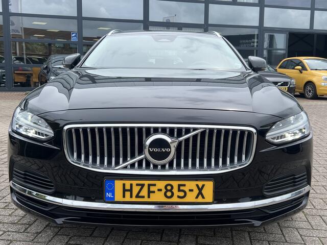 Volvo V90 2.0 T6 Recharge AWD Inscription 340 pk Navi Camera Trekhaak Pilot Assist Blis Elek Stoelen Leder Stoelverwarming 18 Inch Keyless DAB Eigenaar Plug-in Hybride