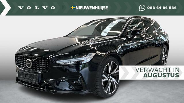 Volvo V90 B4 D Plus Dark | Trekhaak | Schuif/kantel Panoramadak | Memory | Harman/Kardon | Leder | BLIS | Adaptive cruise | Pilot assist | DAB | Extra getint glas |