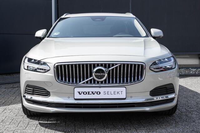 Volvo V90 T6 Automaat AWD Inscription Exclusive | Panoramisch schuif-/kantel dak | Nappa Leder met ventilatie | Grafisch Head-up Display | 4 Camera's | Premium Audio by Harman Kardon | Verwarmbare voerstoelen en Stuur | Massagefunctie in de voerstoelen | Familie Li
