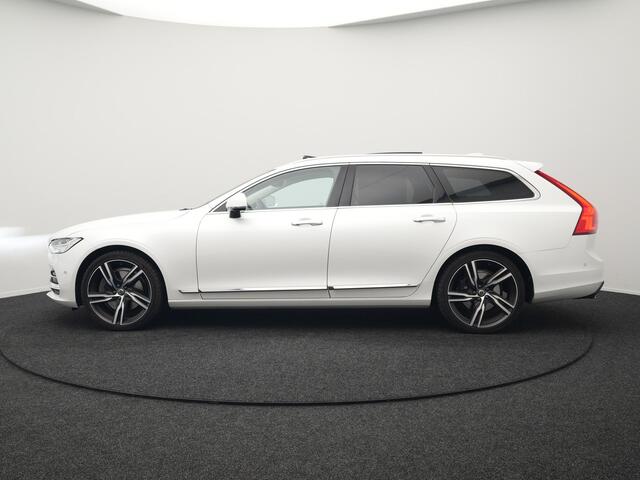 Volvo V90 T5 Inscription 255pk Automaat | Panodak | Trekhaak af Fabriek | Adaptive Cruise | Luxe Lederen Comfortzetels Massage & Memory | Head Up | Bowers & Wilkins | 360 Camera | BLIS | 20"L.M |