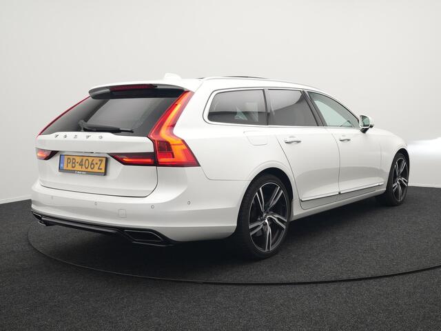 Volvo V90 T5 Inscription 255pk Automaat | Panodak | Trekhaak af Fabriek | Adaptive Cruise | Luxe Lederen Comfortzetels Massage & Memory | Head Up | Bowers & Wilkins | 360 Camera | BLIS | 20"L.M |