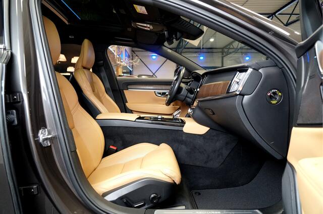 Volvo V90 2.0 T6 AWD 250kW/340pk Aut8 Recharge Inscription Exclusive PANORAMADAK + HARMAN/KARDON + STOELMASSAGE + PILOT ASSIST + BLIS + STOELVERWARMING&-VENTILATIE + 360 CAMERA + MATRIX LED + KEYLESS ENTRY&GO + LANE ASSIST + PARKSENSOREN + 19" LM-VELGEN!!
