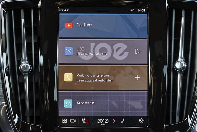 Volvo V90 T6 Recharge AWD Plus Dark - IntelliSafe Assist & Surround - Harman/Kardon audio - 360º Camera - Adaptieve LED koplampen - Verwarmde voorstoelen, stuur & achterbank - Parkeersensoren voor & achter - Elektr. bedienb. voorstoelen met geheugen - Extra getint