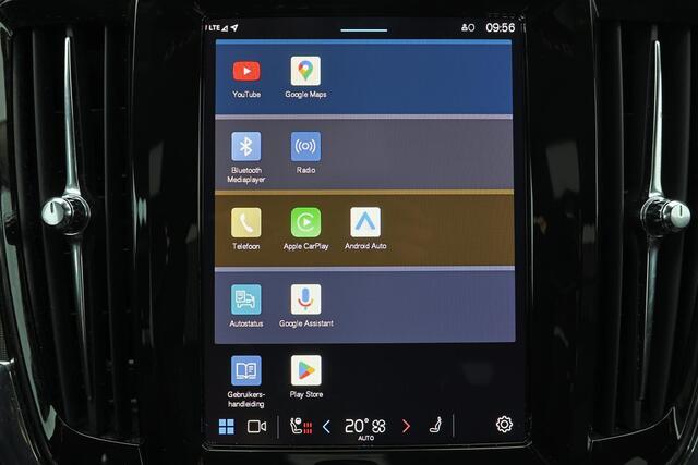 Volvo V90 T6 Recharge AWD Plus Dark - IntelliSafe Assist & Surround - 360º Camera - Harman/Kardon audio - Adaptieve LED koplampen - Verwarmde voorstoelen, stuur & achterbank - Parkeersensoren voor & achter - Elektr. bedienb. voorstoelen met geheugen - Extra getint 