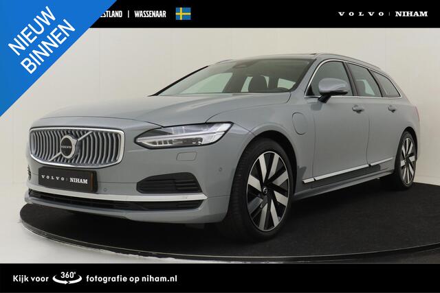 Volvo V90 T6 PLUG-IN HYBRID AWD ULTRA BRIGHT -PANO.DAK|HARMAN/KARDON|GEVENT.LEDER+MASSAGE|360°CAM|TREKHAAK|HEAD-UP DISP.