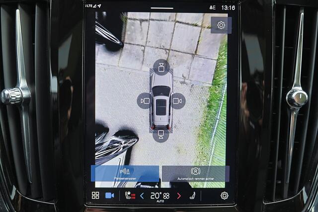 Volvo V90 T8 Recharge AWD Ultra Dark - Luchtvering - Panorama/schuifdak - IntelliSafe Assist & Surround - 360º Camera - Harman/Kardon audio - Adaptieve LED koplampen - Verwarmde voorstoelen, stuur & achterbank - Parkeersensoren voor & achter - Elektr. bedienb. voor