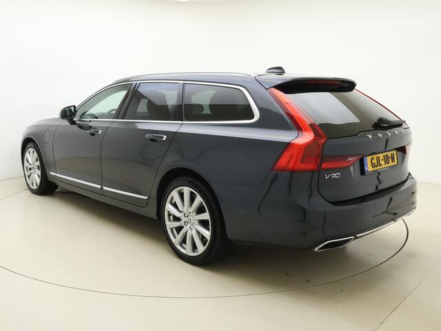 Volvo V90 T8 390pk AWD Inscription / Luchtvering / Bowers&Wilkins Audio / Dubbel glas / 360 Camera / El. Trekhaak / DAB / El. Stoelen / Keyless / Adapt. Cruise / BLIS / Leder