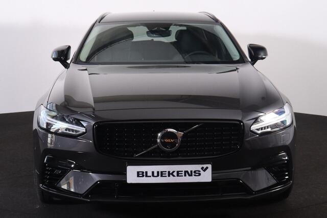 Volvo V90 T6 Recharge AWD Plus Dark - IntelliSafe Assist & Surround - 360º Camera - Harman/Kardon audio - Adaptieve LED koplampen - Verwarmde voorstoelen, stuur & achterbank - Parkeersensoren voor & achter - Elektr. bedienb. voorstoelen met geheugen - Extra getint 