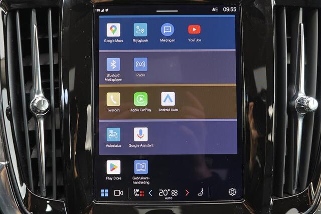 Volvo V90 T6 Recharge AWD Plus Dark - IntelliSafe Assist & Surround - 360º Camera - Harman/Kardon audio - Adaptieve LED koplampen - Verwarmde voorstoelen, stuur & achterbank - Parkeersensoren voor & achter - Elektr. bedienb. voorstoelen met geheugen - Extra getint 