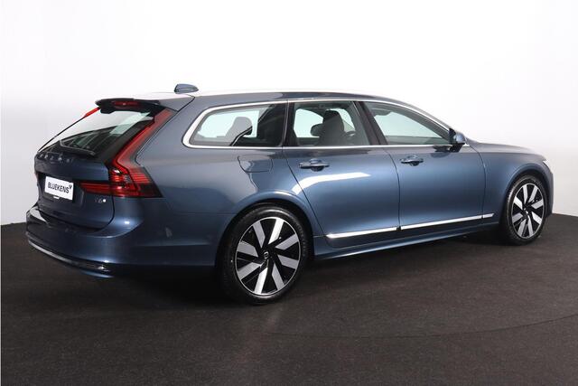 Volvo V90 T6 Recharge AWD Plus Bright - IntelliSafe Assist & Surround - 360º Camera - Harman/Kardon audio - Adaptieve LED koplampen - Verwarmde voorstoelen & stuur - Parkeersensoren voor & achter - Elektr. bedienb. voorstoelen met geheugen - 19' LMV
