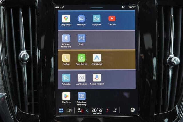 Volvo V90 T6 Recharge AWD Plus Bright - IntelliSafe Assist & Surround - 360º Camera - Harman/Kardon audio - Adaptieve LED koplampen - Verwarmde voorstoelen & stuur - Parkeersensoren voor & achter - Elektr. bedienb. voorstoelen met geheugen - 19' LMV