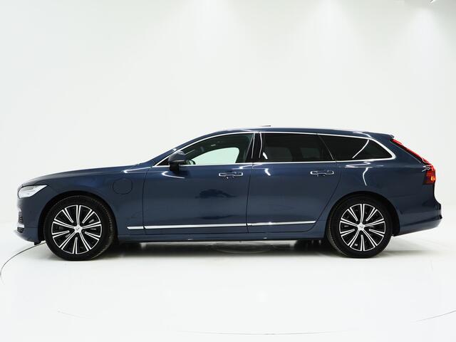 Volvo V90 2.0 T8 Recharge AWD Inscription | Panoramadak | Massage | Trekhaak | Pilot Assist | Harman/Kardon | HUD | 360 | Leder