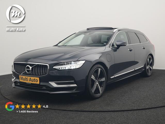 Volvo V90 T8 AWD Inscription Plug In Hybrid 394pk Dealer O.H PHEV | Trekhaak af Fabriek | Panodak | Adaptive Cruise | Luxe Lederen Sportstoelen Memory | Pilot Assist | Camera | 19 "L.M | Apple Carplay |
