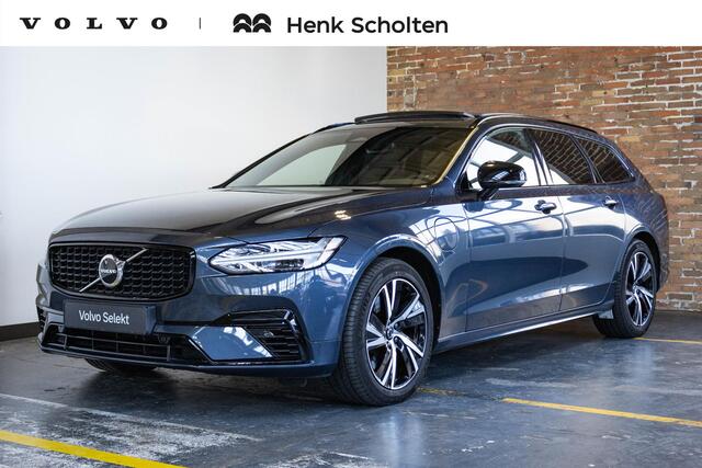 Volvo V90 2.0 T6 AWD R-Design | Parkeerverwarming | Panoramadak | Stoelverwarming | Parkeersensoren voor en achter | Parkeercamera | Harman Kardon Premium Audio | Stoelverwarming | Google Infotainment |