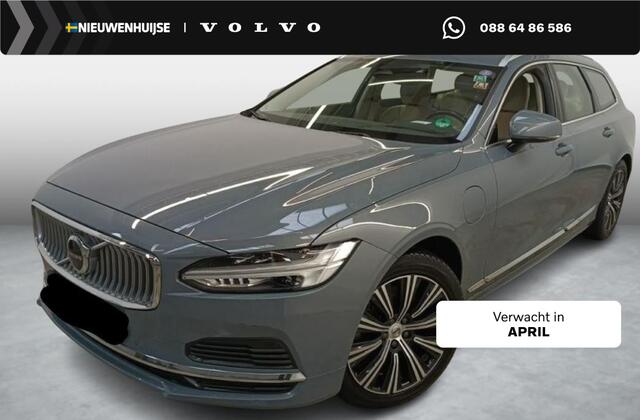 Volvo V90 Plug-in Hybrid T6 AWD Inscription | Long Range | Trekhaak | Lederen bekleding | Adaptive cruise control | Elektrische stoelverstelling | Stoel- en stuurverwarming | Parkeersensoren voor + achter | Achteruitrijcamera | Navigatie | Apple Carplay / Android A