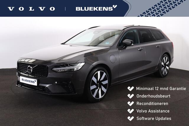 Volvo V90 T6 Recharge AWD Plus Dark - Panorama/schuifdak - IntelliSafe Assist & Surround - 360º Camera - Harman/Kardon audio - Adaptieve LED koplampen - Verwarmde voorstoelen, stuur & achterbank - Parkeersensoren voor & achter - Elektr. bedienb. voorstoelen met geh