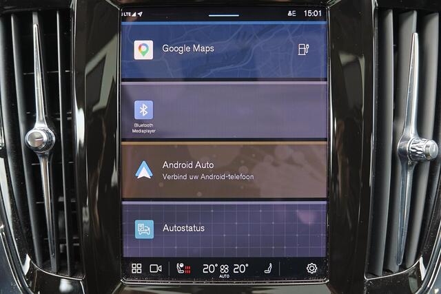 Volvo V90 T6 Recharge AWD Plus Bright - Panorama/schuifdak - IntelliSafe Assist & Surround - 360º Camera - Bowers & Wilkins audio - Adaptieve LED koplampen - Verwarmde voorstoelen, stuur & achterbank - Parkeersensoren voor & achter - Elektr. bedienb. voorstoelen me