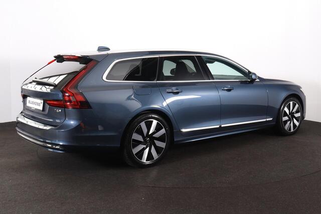 Volvo V90 T6 Recharge AWD Plus Bright - IntelliSafe Assist & Surround - 360º Camera - Harman/Kardon audio - Adaptieve LED koplampen - Verwarmde voorstoelen, stuur & achterbank - Parkeersensoren voor & achter - Elektr. bedienb. voorstoelen met geheugen - Extra getin