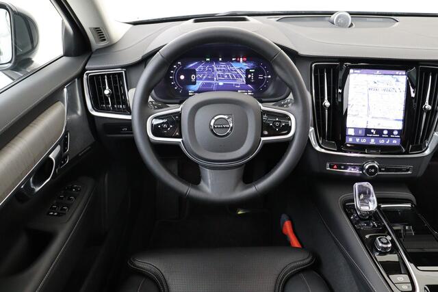 Volvo V90 T8 PLUG-IN HYBRID AWD ULTRA EXECUTIVE EDITION -PANO.DAK|BOWERS&WILKINS|LUCHTVERING|HEAD-UP DISP.|360°CAM|20"|GEVENT.LEDER+MASSAGE|TREKHAAK|ALL.SEASON