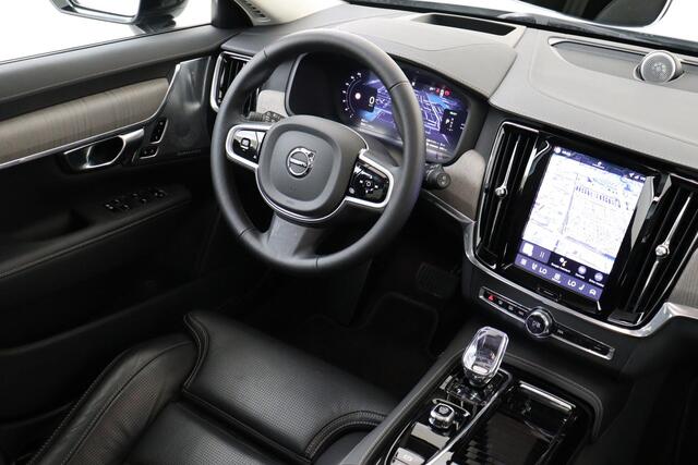 Volvo V90 T8 PLUG-IN HYBRID AWD ULTRA EXECUTIVE EDITION -PANO.DAK|BOWERS&WILKINS|LUCHTVERING|HEAD-UP DISP.|360°CAM|20"|GEVENT.LEDER+MASSAGE|TREKHAAK|ALL.SEASON