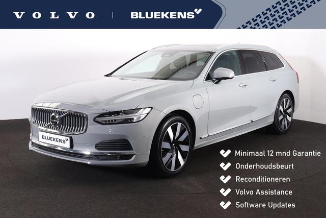 Volvo V90 T6 Recharge AWD Plus Bright - Panorama/schuifdak - IntelliSafe Assist & Surround - 360º Camera - Harman/Kardon audio - Verwarmde voorstoelen, stuur & achterbank - Parkeersensoren voor & achter - Elektr. bedienb. voorstoelen met geheugen - Head up display