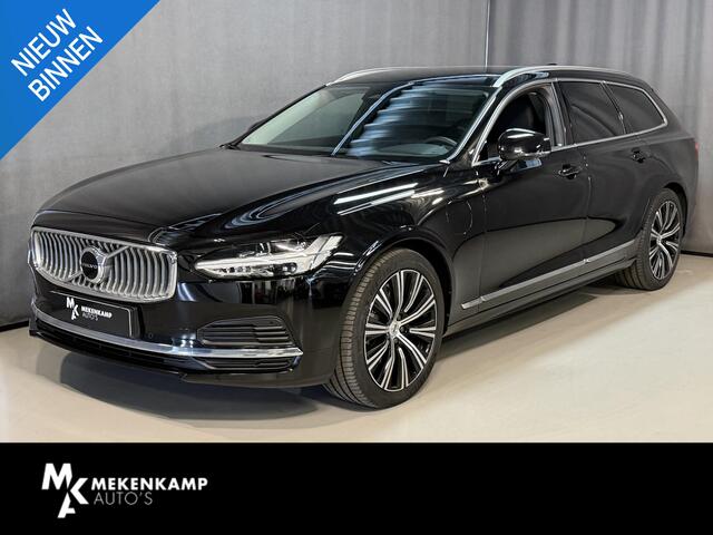 Volvo V90 2.0 T6 Plug-in hybrid AWD Plus Bright 19"/Leder + memory l + r/Stoel + stuurverwarmingAdaptieve cruise/Harman Kardon/Dodehoek/Elektrische klep/Keyless