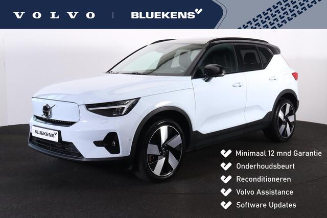 Volvo XC40 Extended Range Ultimate 82 kWh - Panorama/schuifdak - IntelliSafe Assist & Surround - 360º Camera - Harman/Kardon audio - Verwarmde voorstoelen, stuur & achterbank - Parkeersensoren voor & achter - Elektr. bedienb. voorstoelen met geheugen links - Draadlo