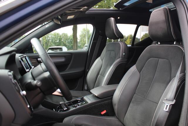 Volvo XC40 1.5 T5 Recharge R-Design / Trekhaak / Panoramadak / Camera / Navigatie / 19'' / Leder&Alcantara / Getint glas / DAB / ACC / Stoelverwarming
