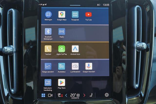 Volvo XC40 Recharge Twin Ultimate 78 kWh - Panorama/schuifdak - IntelliSafe Assist & Surround - Harman/Kardon audio - Verwarmde voorstoelen & stuur - Parkeersensoren voor & achter - Elektr. bedienb. voorstoelen met geheugen links - Warmtepomp - Extra getint glas - E