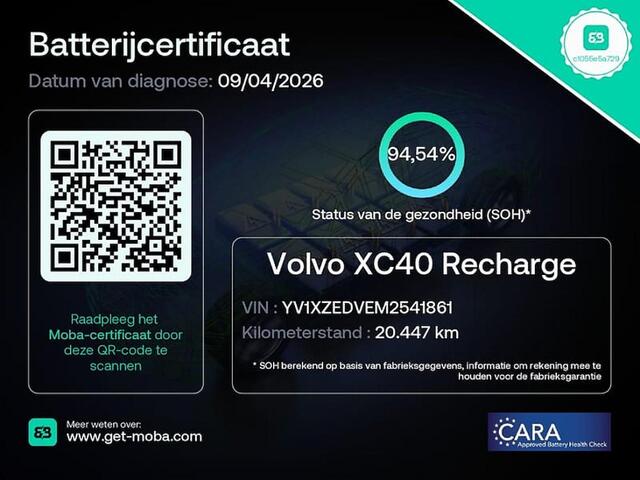 Volvo XC40 Recharge P8 AWD R-Design *SOH 94% ? 1e Eigenaar .