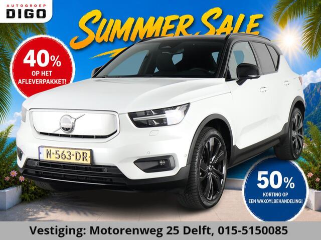 Volvo XC40 RECHARGE TWIN PRO AWD SOD ACCU 93% GARANTIE 9-2031 SCHUIF/ PANORAMADAK. WARMTEPOMP. DIGITAAL DASHBOARD.