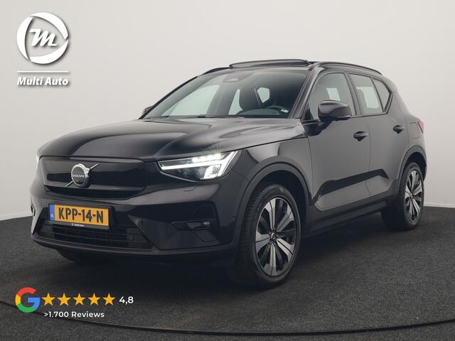 Volvo XC40 Ultimate Recharge Pure 70 kWh 231pk Dealer O.H. | Trekhaak Af Fabriek | Panodak | Adaptive Cruise | 360 Camera | Harman / Kardon | Alcantara Sportstoelen Memory & Verwarmd | Keyless | Blis | Apple Carplay | Google Assistent | DAB |