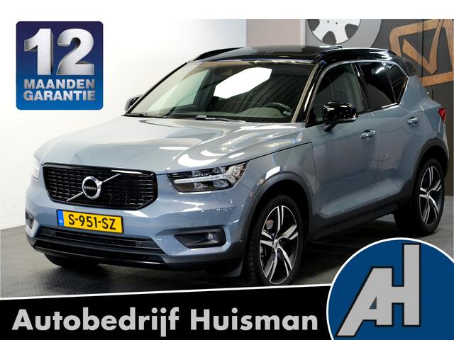Volvo XC40 2.0 T4 140kW/190pk Aut8 R-Design PANORAMADAK + EL.TREKHAAK + BI-TONE + CRUISE CONTROL + EL.SPORTSTOELEN + LEER/ALCANTARA + STOELVERWARMING + FULL LED + KEYELSS ENTRY&GO + CAMERA + BLIS + LANE ASSIST + PARKSENSOREN + 19" LM-VELGEN + NIEUWE BANDEN!!