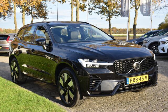 Volvo XC60 T6 AWD 350PK Plug-in Hybrid Ultra Dark | Trekhaak | Leer | H&K | ACC | Thuislader |