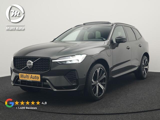 Volvo XC60 T6 Plug in Hybrid LONG RANGE AWD R-Design 350pk Dealer O.H. PHEV | Panodak | 360 Camera | Luxe Lederen Sportstoelen Memory & Ventilatie | 21" L.M | Google Maps | Keyless | Verwarmde Stoelen & Stuur | Virtual | DAB |