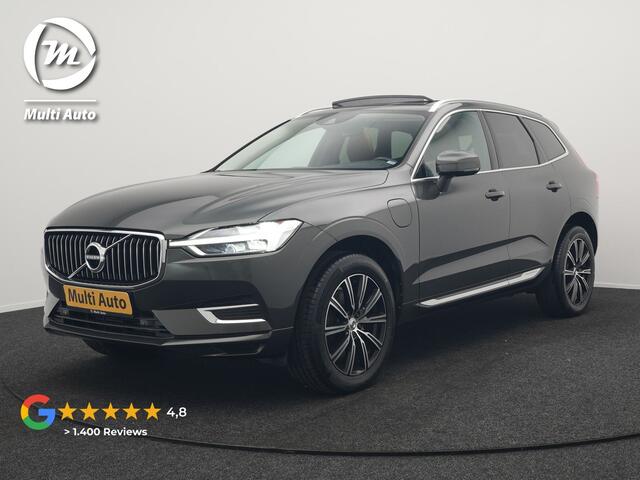 Volvo XC60 T8 Twin Engine AWD Inscription Plug In Hybrid 391pk Dealer O.H. PHEV | Trekhaak Af Fabriek | Panodak | Adaptive Cruise | Camera | Harman & Kardon | Lederen Sportstoelen Memory & Verwarmd | 19"L.M | Apple Carplay | Blis | Navigatie | DAB |
