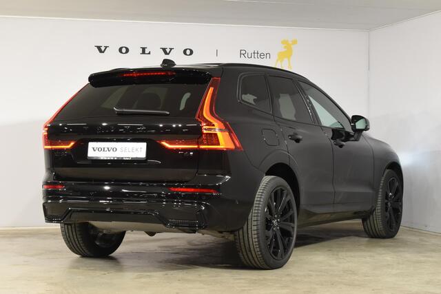 Volvo XC60 T6 350PK Plug-in Hybrid AWD Plus Black Edition / 360 Camera / Panorama Dak / Lederen Bekleding / Elektrische Stoelen met geheugenfunctie / Stuurverwarming / Stoelverwarming v+a / harman/kardon