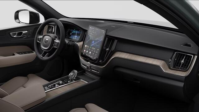 Volvo XC60 T6 Plug-in hybrid AWD Ultra Dark | 21" 5-V Spoke Black Diamond | Luchtvering | Extra getint glas achter