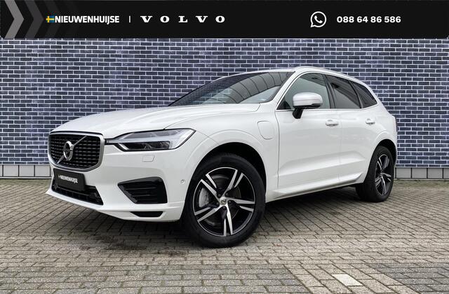 Volvo XC60 T8 Twin Engine AWD R-Design | 360 Camera | Trekhaak | elektrisch bedienbaar panorama dak | Adapt. cruise | Elektr bed stoelen + geheugen | Adapt LED verlichting | Stoel-stuur-achterbankverw | BLIS | Apple car play/Android auto |