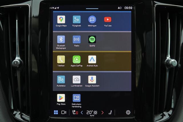 Volvo XC60 T6 Recharge AWD Plus Dark - Panorama/schuifdak - IntelliSafe Assist & Surround - Harman/Kardon audio - Adaptieve LED koplampen - Parkeercamera achter - Verwarmde voorstoelen, stuur & achterbank - Parkeersensoren voor & achter - Elektr. bedienb. voorstoele