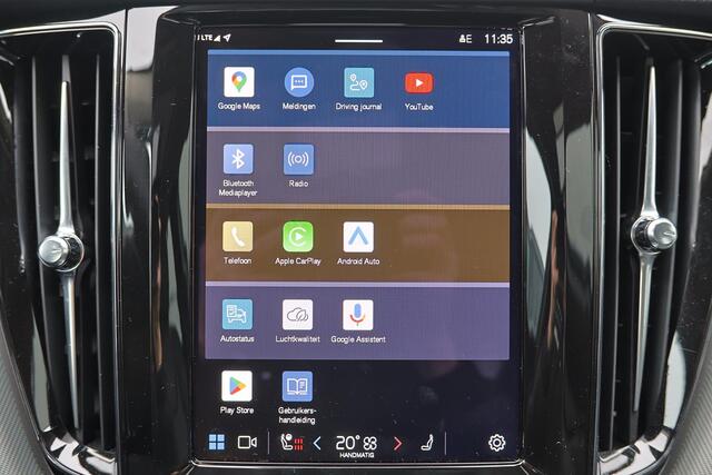 Volvo XC60 T6 Recharge AWD Plus Dark - Panorama/schuifdak - IntelliSafe Assist & Surround - 360º Camera - Verwarmde voorstoelen, stuur & achterbank - Parkeersensoren voor & achter - Elektr. bedienb. voorstoelen met geheugen - Draadloze tel. lader - Elektr. inklapbar