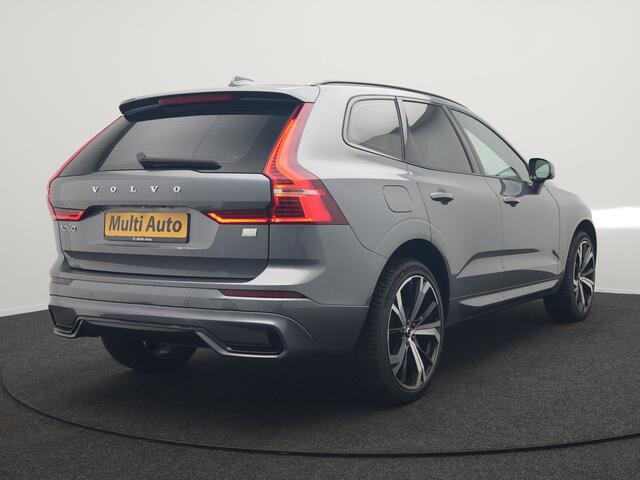 Volvo XC60 T6 AWD R-Design Plug In Hybrid 350pk Dealer O.H. PHEV | Panodak | Adaptive Cruise | Camera | Lederen Sportstoelen Memory & Verwarmd | Harman / Kardon | Stuur Verwarmd | 21"L.M | Apple Carplay | Keyless | Blis | Navigatie | DAB |