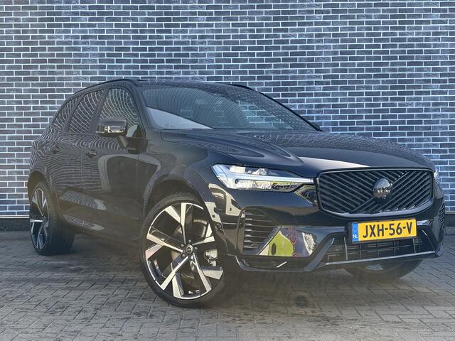 Volvo XC60 2.0 T8 Plug-in hybrid AWD Ultra Black Edition | PHEV | Facelift | Google | Long Range | Adaptieve Cruise Control | Luchtvering | Harman Kardon Audio | Stoelverwarming Voor + Achter | 360 Camera | Keyless | Gelamineerd Glas | DAB | Stuurverwarming | Head-U