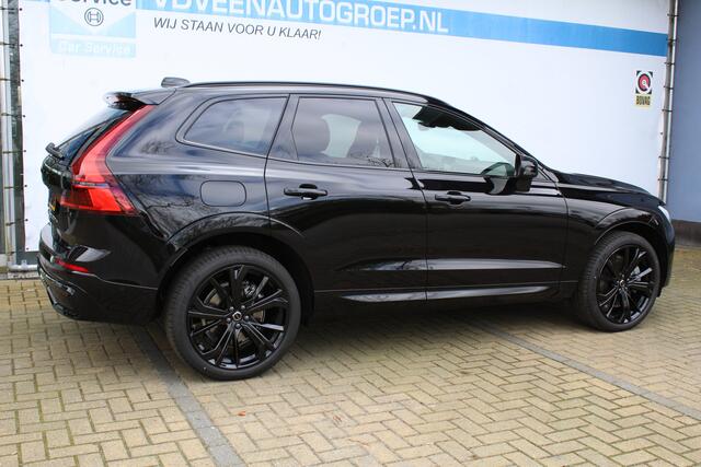 Volvo XC60 2.0 T6 Plug-in hybrid AWD Ultra Black Edition | Panorama dak | Luchtvering | Bowers & Wilkins Audiosysteem | Elektrisch wegklapbare trekhaak | Head-Up display | Elektrisch verstelbare stoelen + Memory | 360* Camera | Stoel/Stuur verwarming | Stoelventilat