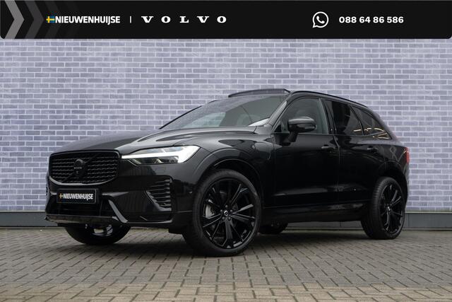 Volvo XC60 2.0 T6 Plug-in hybrid AWD Plus Black Edition | Adaptieve Cruise Control | Panoramadak | Harman Kardon Audio | Stoel-/Stuur-/Voorruitverwarming | Dodehoek Detectie | 360° Parkeercamera |