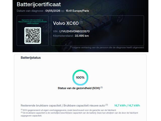 Volvo XC60 2.0 T8 Plug-in hybrid AWD R-Design | SOH 100% | Stoelverwarming en verkoeling | HUD | Harman/Kardon Audio | Apple Carplay/Android Auto |